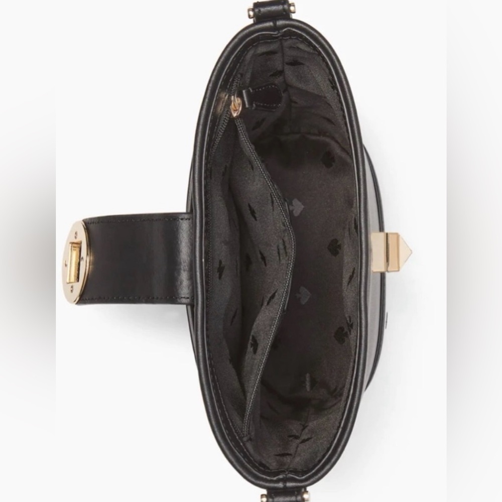 Kate Spade Black Mini Crossbody Bag with Gold Accents - Picture 3 of 7